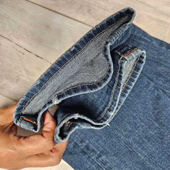 True Religion Billy Jeans Womens 30 Studs Details Flaps Pockets Mid Rise Western - Picture 9 of 15